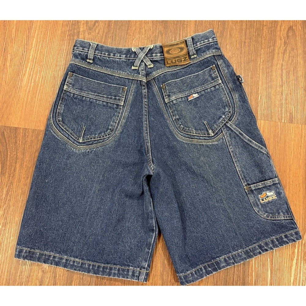 LUGZ Jeans Shorts Mens 32 x 12 Baggy Street Wear Jeans Carpenter Vintage 90s‎